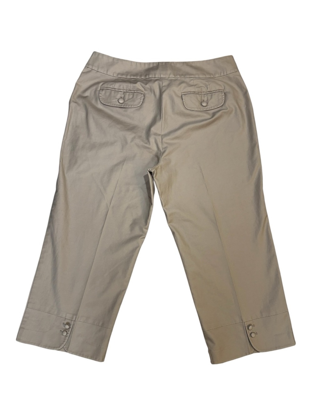 Ann Taylor Pants, Margo Curvy, Cropped Stretch Capri, Size 8, Tan, Loft